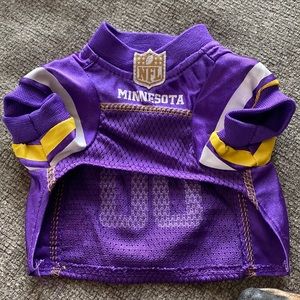 Brand New Dog MN Vikings Jersey. Size X-Small. Dog outgrew before season. NFL